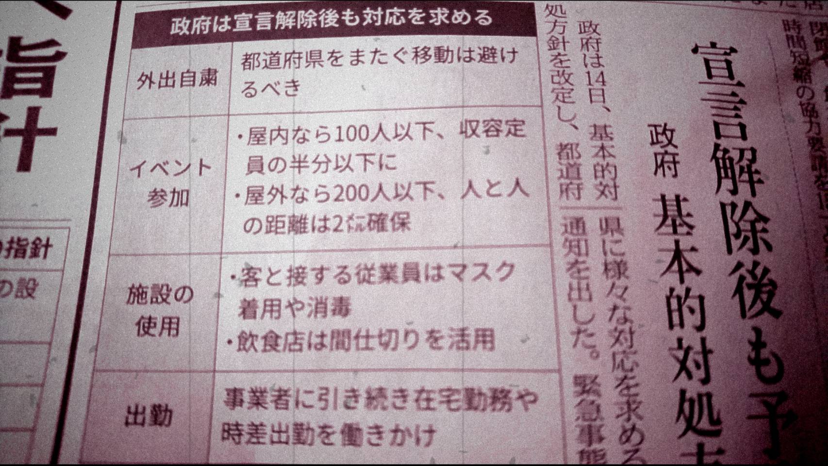 緊急事態宣言解除